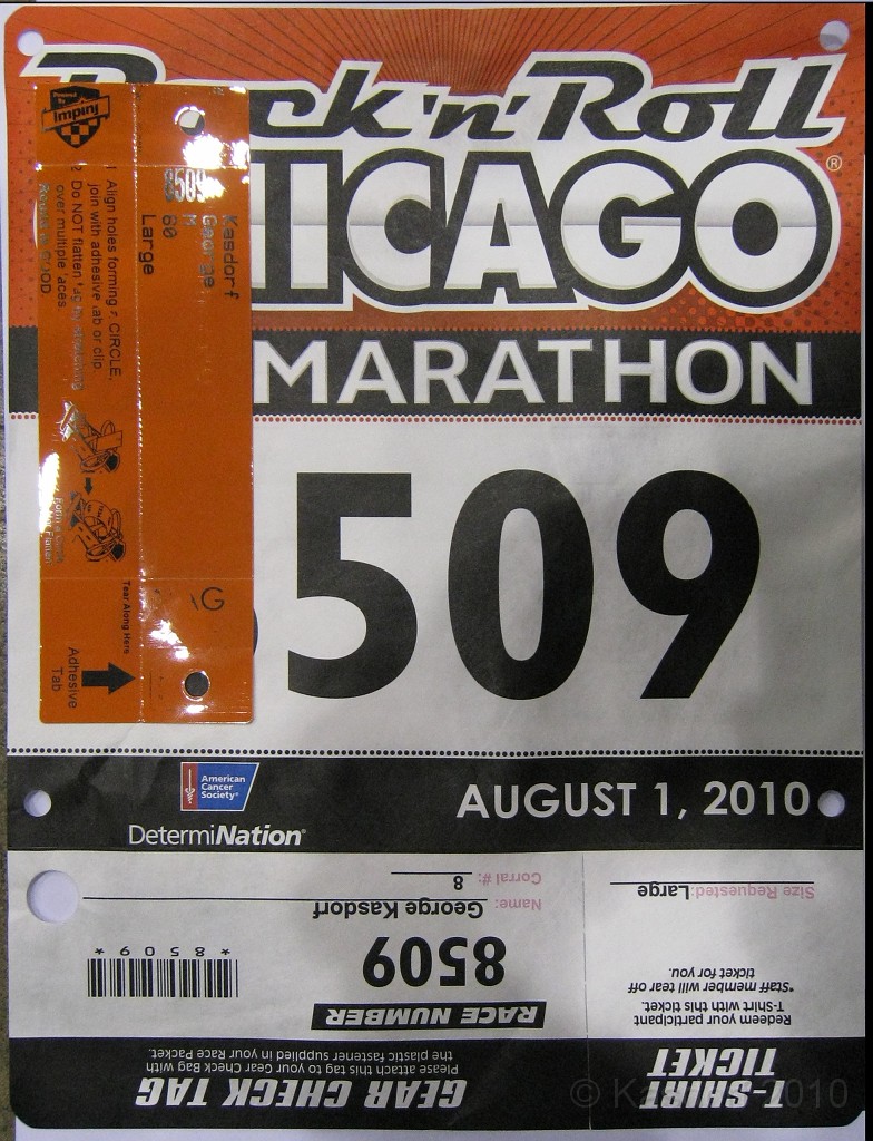 Chicago Rock N Roll 2010 0086.jpg - The official bib number picked up at the Expo.